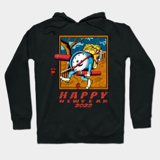 clock fireworks Hoodie